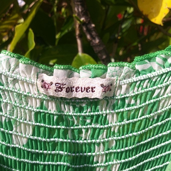 Hawaiian Floral Print Spaghetti Strap Mini Dress - Picture 4 of 5